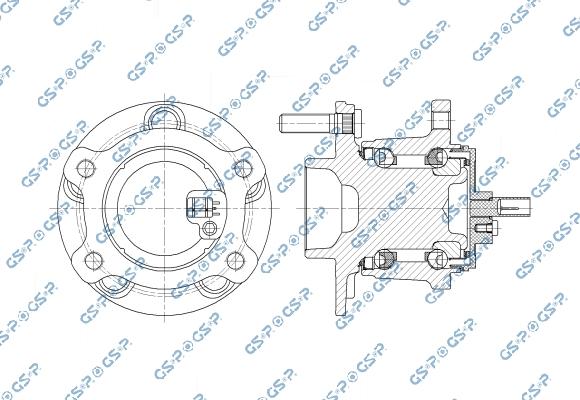 GSP 9400728K - Komplet Ležaja kotača www.molydon.hr