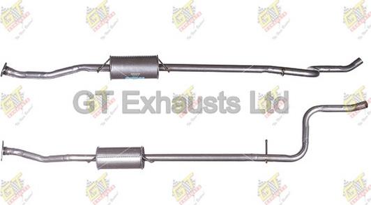 GT Exhausts GCN498 - Srednji Ispušni lonac www.molydon.hr