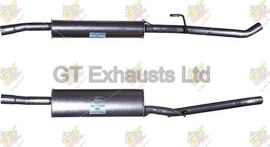 GT Exhausts GCN554 - Srednji Ispušni lonac www.molydon.hr