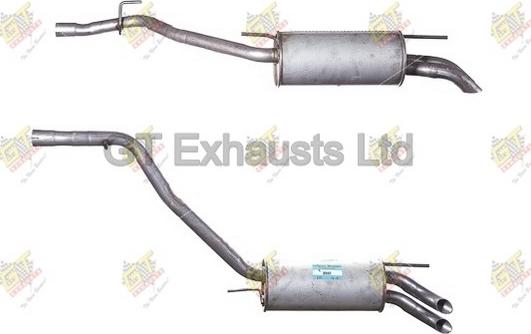 GT Exhausts GVW496 - Zadnji Ispušni lonac www.molydon.hr