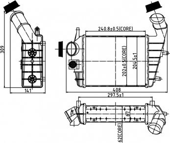 Hart 604 101 - Intercooler, hladnjak www.molydon.hr