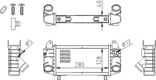 Hart 605 577 - Intercooler, hladnjak www.molydon.hr