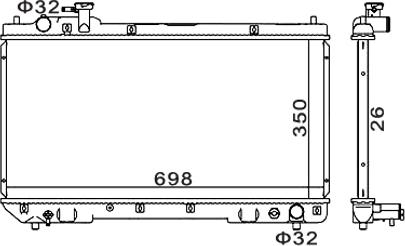 Hart 606 454 - Hladnjak, hladjenje motora www.molydon.hr