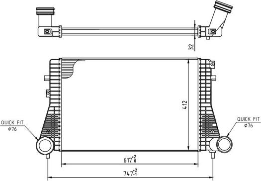 Hart 607 412 - Intercooler, hladnjak www.molydon.hr