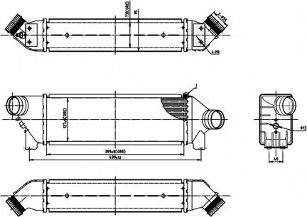 Hart 607 584 - Intercooler, hladnjak www.molydon.hr