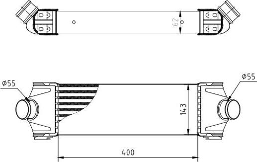 Hart 619 306 - Intercooler, hladnjak www.molydon.hr