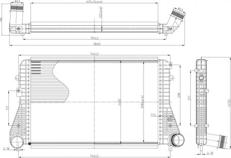 Hart 614 194 - Intercooler, hladnjak www.molydon.hr