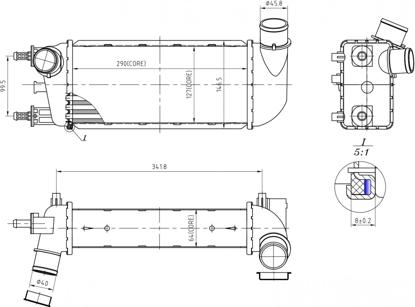 Hart 614 197 - Intercooler, hladnjak www.molydon.hr