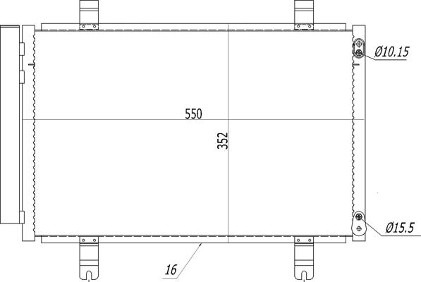 Hart 611 254 - Kondenzator, klima-Uređaj www.molydon.hr