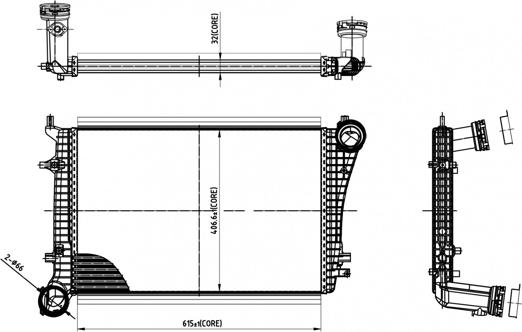 Hart 612 519 - Intercooler, hladnjak www.molydon.hr