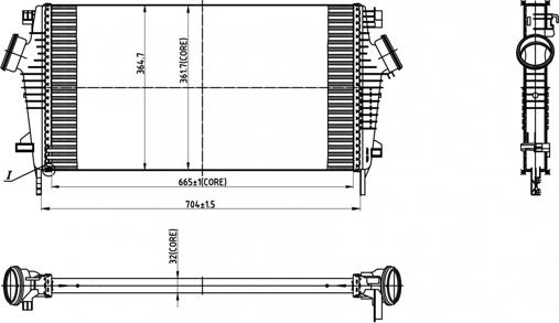 Hart 612 538 - Intercooler, hladnjak www.molydon.hr