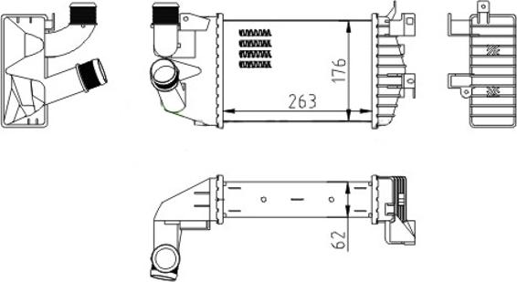 Hart 612 723 - Intercooler, hladnjak www.molydon.hr