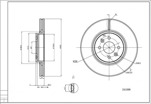 Hart 241 098 - Kočioni disk www.molydon.hr