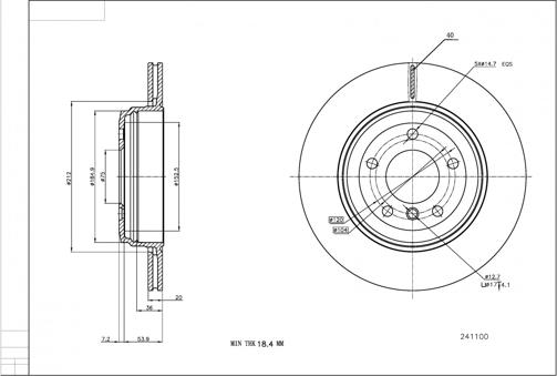 Hart 241 100 - Kočioni disk www.molydon.hr