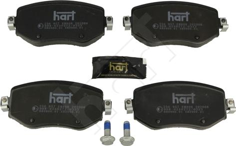 Hart 256 957 - Komplet Pločica, disk-kočnica www.molydon.hr