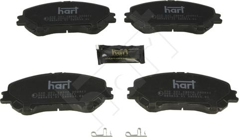 Hart 256 551 - Komplet Pločica, disk-kočnica www.molydon.hr