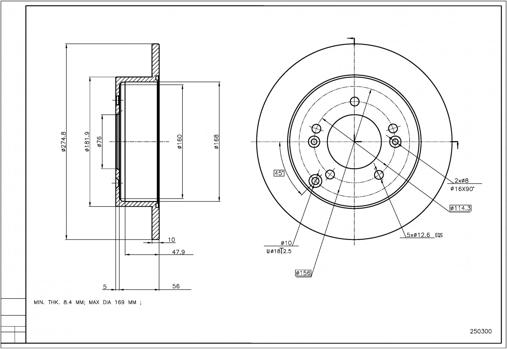 Hart 250 300 - Kočioni disk www.molydon.hr