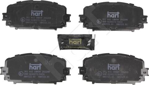 Hart 261 843 - Komplet Pločica, disk-kočnica www.molydon.hr