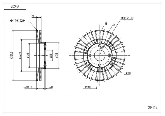 Hart 214 214 - Kočioni disk www.molydon.hr