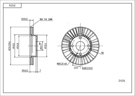 Hart 214 216 - Kočioni disk www.molydon.hr