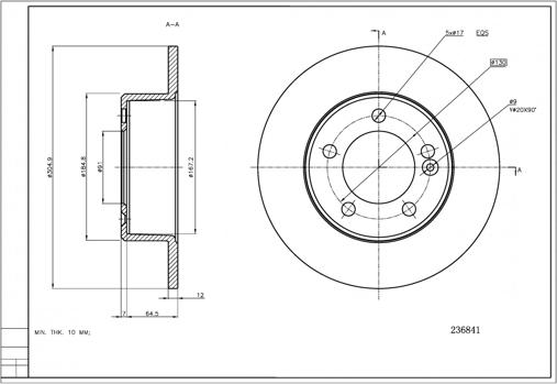 Hart 236 841 - Kočioni disk www.molydon.hr