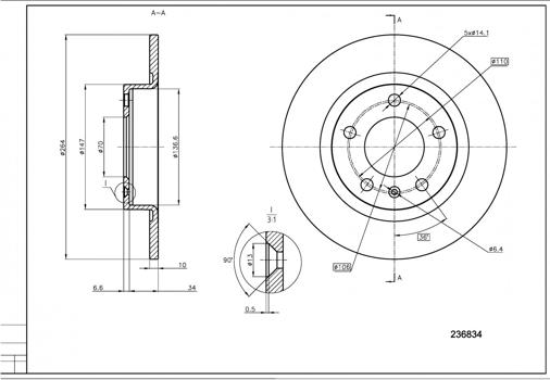 Hart 236 834 - Kočioni disk www.molydon.hr