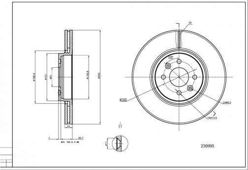 Hart 230 995 - Kočioni disk www.molydon.hr