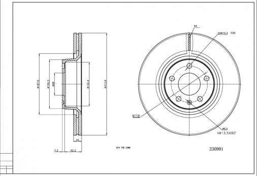 Hart 230 991 - Kočioni disk www.molydon.hr