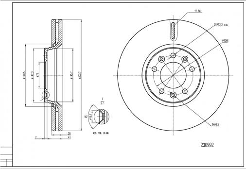 Hart 230 992 - Kočioni disk www.molydon.hr