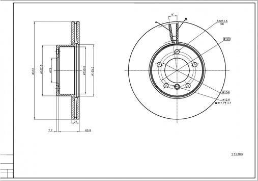 Hart 232 380 - Kočioni disk www.molydon.hr