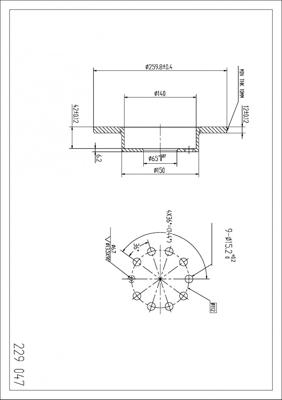 Hart 229 047 - Kočioni disk www.molydon.hr