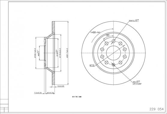 Hart 229 054 - Kočioni disk www.molydon.hr