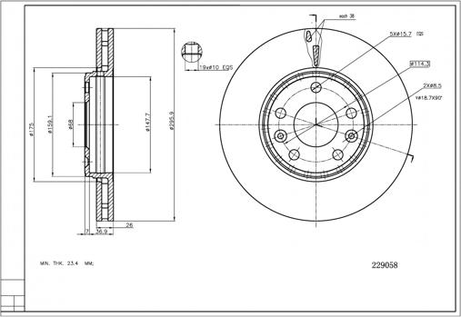 Hart 229 058 - Kočioni disk www.molydon.hr