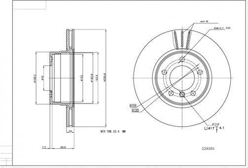 Hart 229 065 - Kočioni disk www.molydon.hr