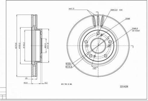 Hart 221 428 - Kočioni disk www.molydon.hr