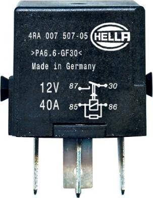 HELLA 4RA 007 507-051 - Relej, glavna struja www.molydon.hr