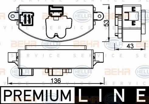 HELLA 5HL 351 332-471 - Regulator, ventilator kabine/unutrasnjeg prostora www.molydon.hr