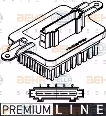 HELLA 5HL 351 321-571 - Regulator, ventilator kabine/unutrasnjeg prostora www.molydon.hr