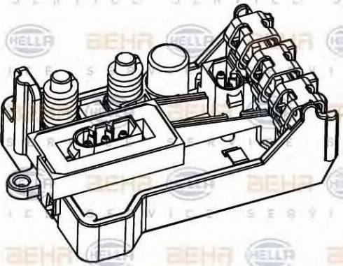 HELLA 5HL 351 321-151 - Regulator, ventilator kabine/unutrasnjeg prostora www.molydon.hr