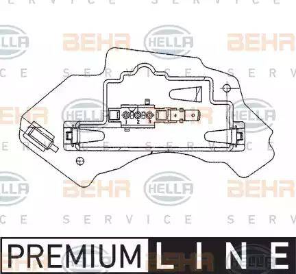 HELLA 5HL 351 321-131 - Regulator, ventilator kabine/unutrasnjeg prostora www.molydon.hr