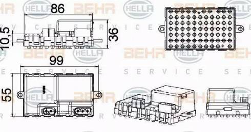 HELLA 5HL 351 321-211 - Regulator, ventilator kabine/unutrasnjeg prostora www.molydon.hr