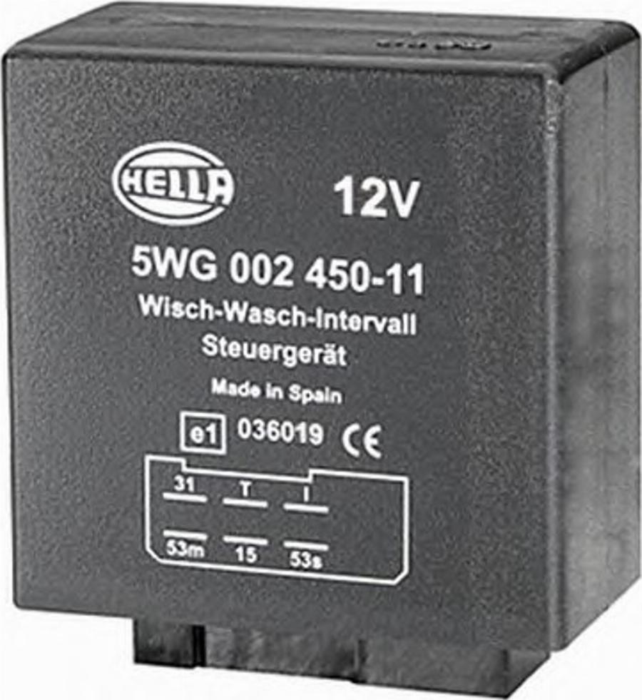 HELLA 5WG 002 450-117 - Relej, interval pranja-brisanja www.molydon.hr