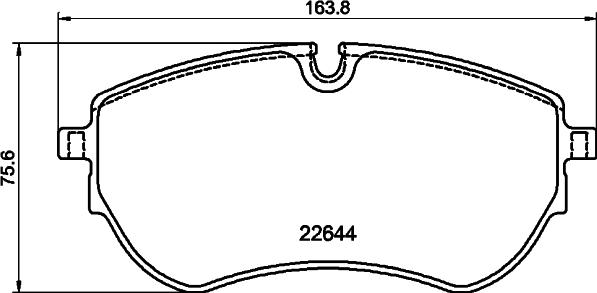 HELLA 8DB 355 045-871 - Komplet Pločica, disk-kočnica www.molydon.hr