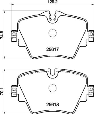 HELLA 8DB 355 045-761 - Komplet Pločica, disk-kočnica www.molydon.hr