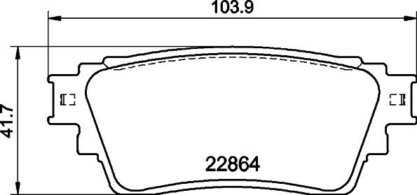 HELLA 8DB 355 040-501 - Komplet Pločica, disk-kočnica www.molydon.hr