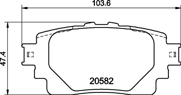 HELLA 8DB 355 040-121 - Komplet Pločica, disk-kočnica www.molydon.hr