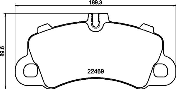 HELLA 8DB 355 040-761 - Komplet Pločica, disk-kočnica www.molydon.hr