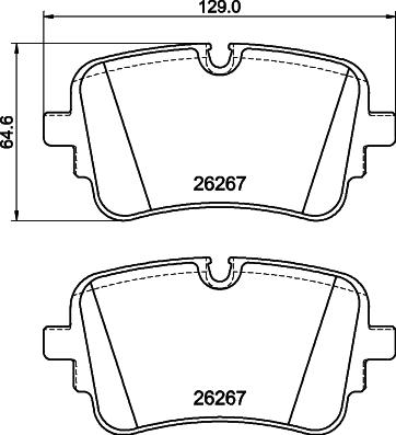 HELLA 8DB 355 041-001 - Komplet Pločica, disk-kočnica www.molydon.hr