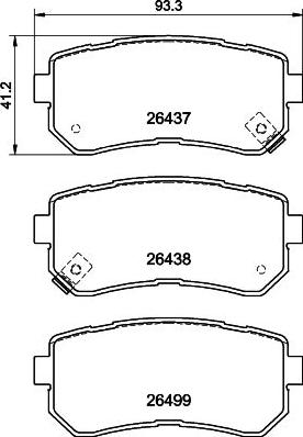 HELLA 8DB 355 041-131 - Komplet Pločica, disk-kočnica www.molydon.hr