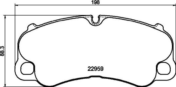 HELLA 8DB 355 043-921 - Komplet Pločica, disk-kočnica www.molydon.hr